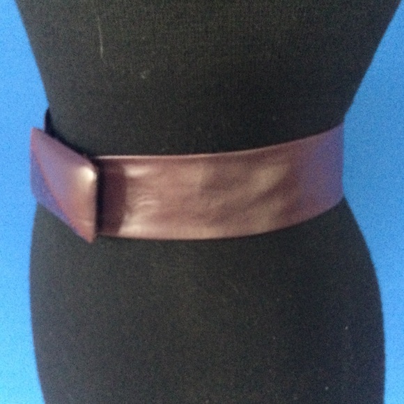 Vintage Emmanuel Leather Suede Belt Made in Canada Burgundy Adjustable Small/Med - Picture 4 of 13